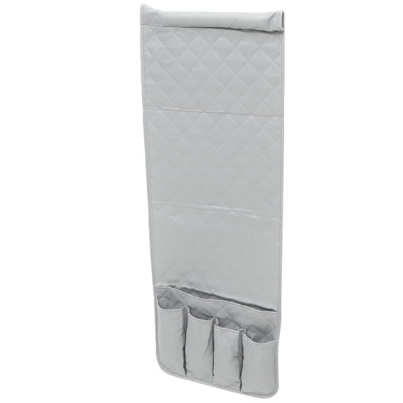 LOLIPPYY Grey Hanging Storage Bag for Bedside Sofa with Large Capacity for Phone and Books