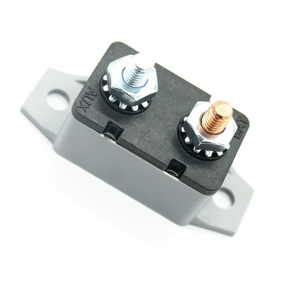 LOLIPPYY Grey Manual Reset Circuit Breaker with IP66 Waterproof Grade for Auto Marine Rv Applications