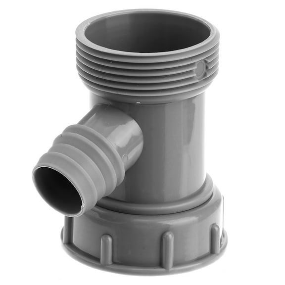 LOLIPPYY Grey Overflow Drain Pipe Fitting for Single Basin Kitchen Sink Dishwasher Connection