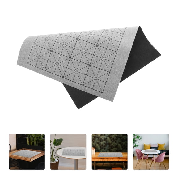 LOLIPPYY Grey Reusable Writing Practice Mat with Thick Material and Authentic Xuan Paper Texture for