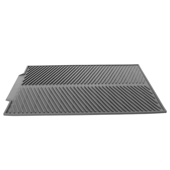 LOLIPPYY Grey Silicone Sink Protector Mat for Kitchen Sink with Non Slip Design and Easy Installation