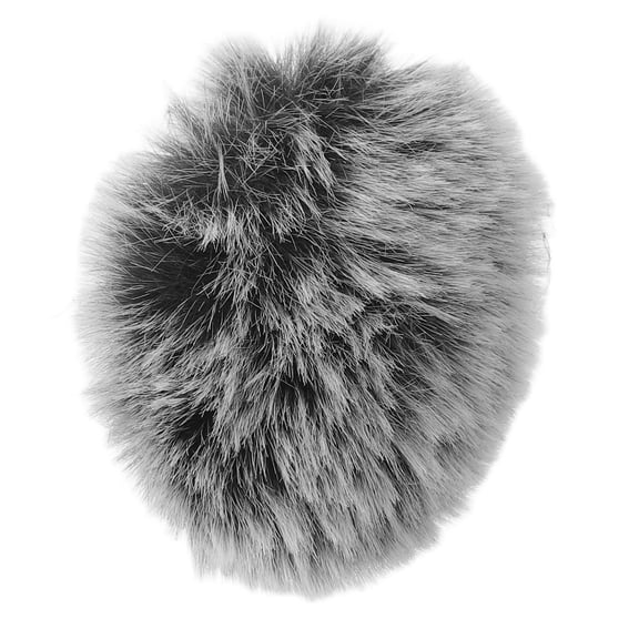 LOLIPPYY Microphone Windscreen Muff Grey Furry Noise Reduction for Home Use