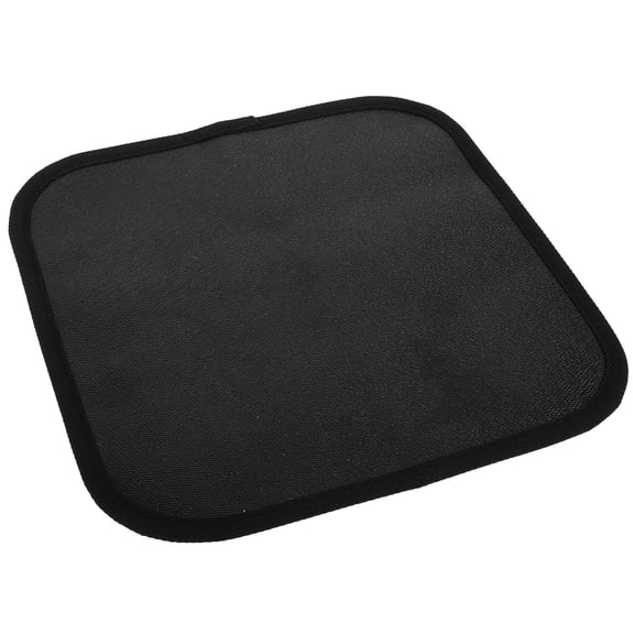 LOLIPPYY Black Fiberglass Silicone Fireproof Mat for Kitchen Fire Source and Safety