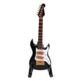 thumbnail image 1 of LOLIPPYY Miniature Guitar Ornament for Birthday Party Decor, Black 10cm Guitarra Model with Box and Black Plastic Stand, 1 of 7