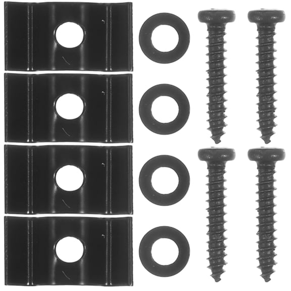 LOLIPPYY Black Metal Guitar Retainer Set Performance Quality for Electric Guitar Playing