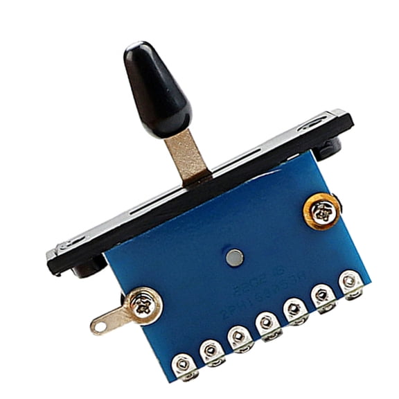 LOLIPPYY Guitar Switch 3-Way Toggle Switch Alloy Blue-Black for Guitarists Three-way Tone Selection 1 Set