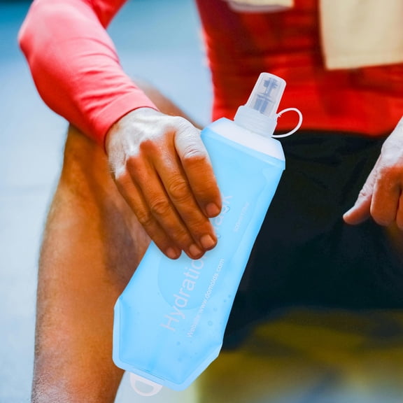 LOLIPPYY Gym Foldable Flask TPU Sky-blue 1Set For Fitness Enthusiasts