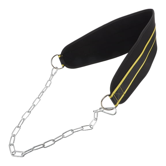 LOLIPPYY Black Workout Chain Belt for Powerlifting and Bodybuilding with Comfortable Core Stability