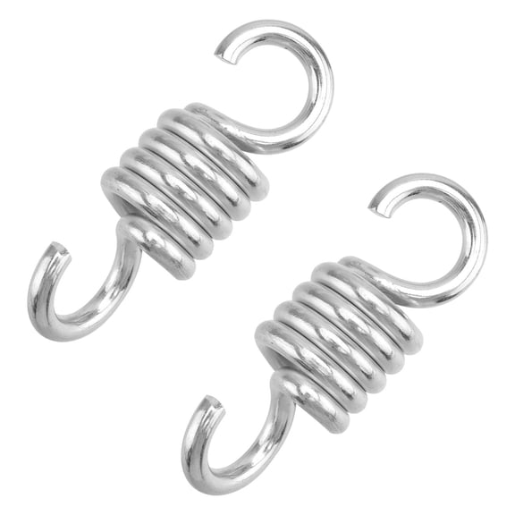 LOLIPPYY HONMEET 2Pcs Heavy Duty Spring Swing Hooks for Porch and Hammock Chairs with Vibration Reduction