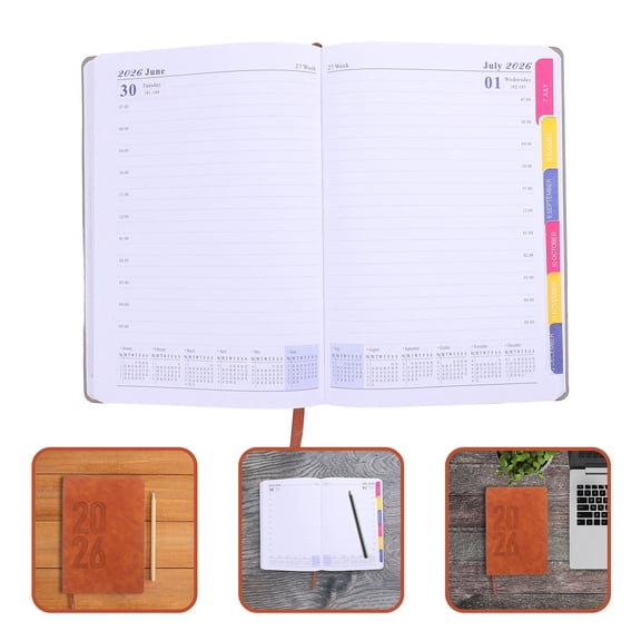 LOLIPPYY Habit Tracker Journal Notebook 2026 Monthly Planner Coffee Paper Daily Scheduling 1Pack Back to School