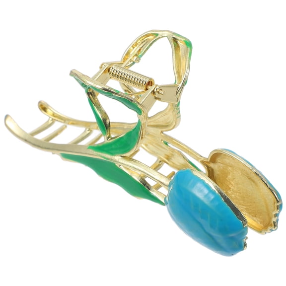 LOLIPPYY Hair Clamps Flower Metal Hair Claw Clips for Exercising 1Pack