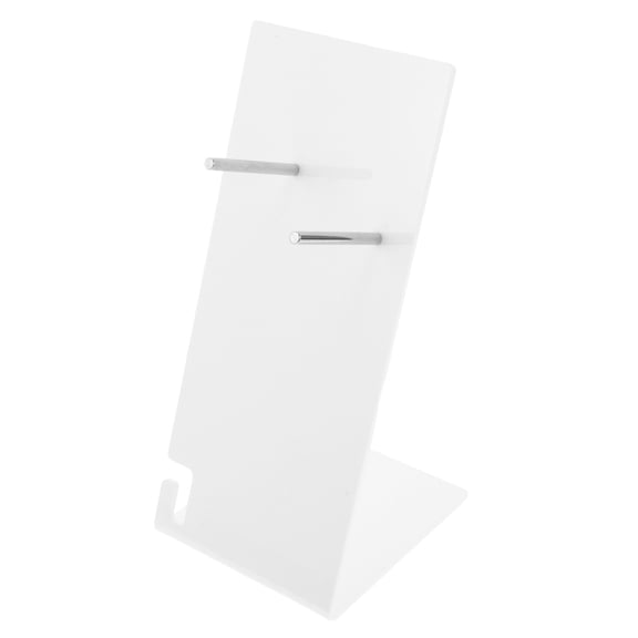 LOLIPPYY White Acrylic Bathroom Hair Dryer Holder Wall Mount Multifunctional Organizer for Home Vanity Storage