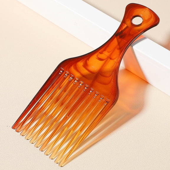 LOLIPPYY Hair Pick Comb for Styling Curly Thick Hair Chocolate Color with Easy Wash Design