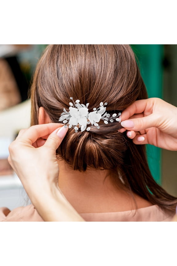 Flower Hair Clips and Accessories Set, Elegant Design Hair Pins for Photoshoots and Special Occasions, 1 Set