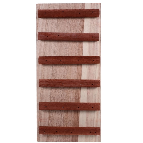 LOLIPPYY Wooden Hamster Climbing Ladder with Smooth Finish, Small Pet Cage Accessory for Hamsters and Rodents