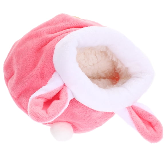 LOLIPPYY Hamster Insulated Nest Small Animal House 1Pcs Cotton Pink Round Design