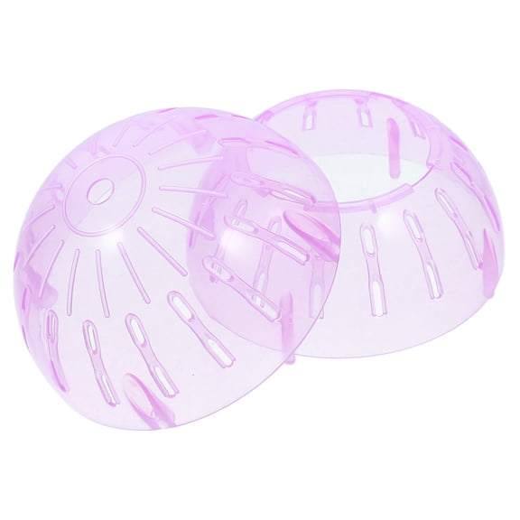 LOLIPPYY Hamster Pet Toy Clear Hamster Exercise Balls Plastic Pink 1Set