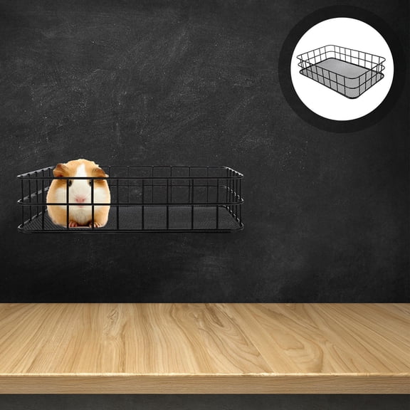 LOLIPPYY Hamster Platform Small Iron Square Design for Chinchillas 1Pcs