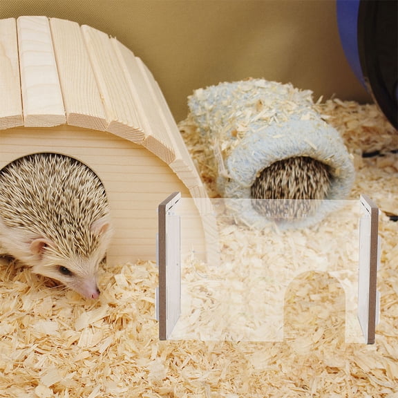 LOLIPPYY Transparent Acrylic Hamster Hideout House for Small Pets, Relaxation and Comfort, 1 Piece