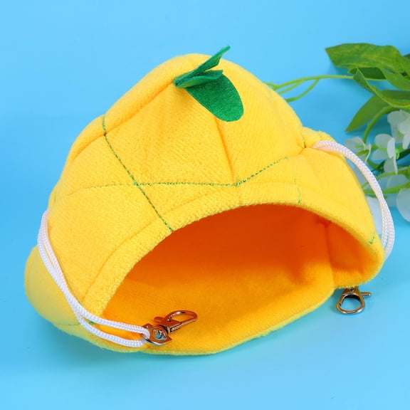 LOLIPPYY Hamster Supplies Yellow Fabric and Plush Nest Creative Pineapple Design
