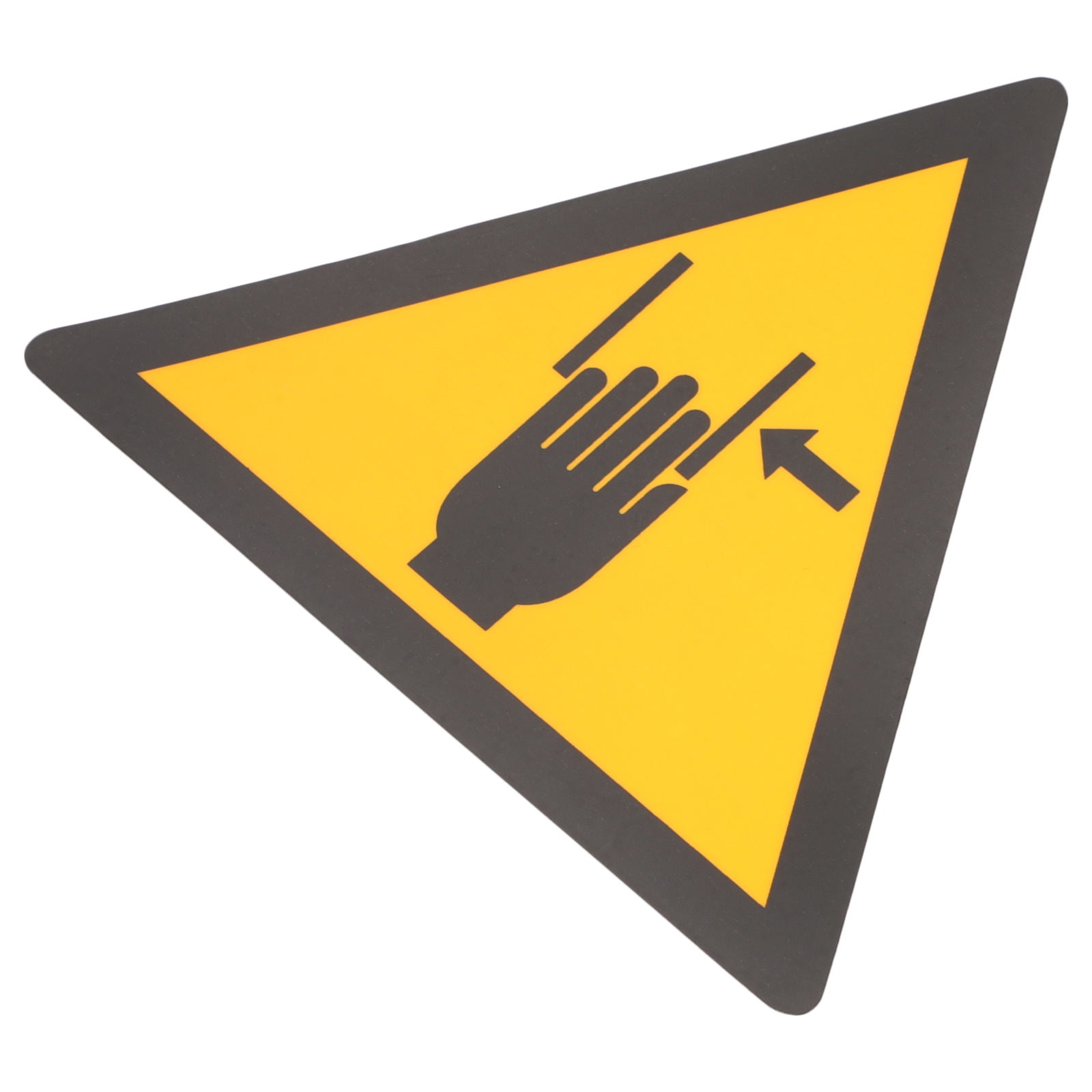 LOLIPPYY Hand Crushing Warning Sticker Yellow Self Adhesive Safety ...