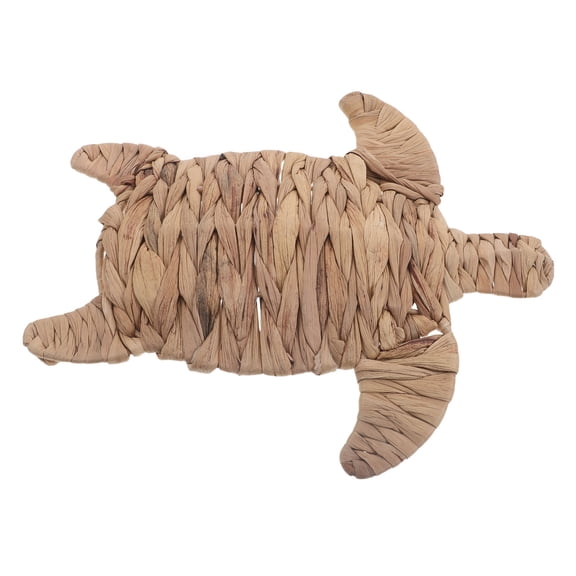 LOLIPPYY Handcrafted Sea Turtle Wall Art Light Brown Straw Turtle Decor for Home Or Party Decoration