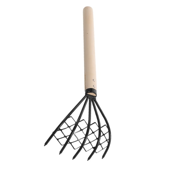 LOLIPPYY Handheld Metal Claw Rake with Mesh Screen for Shellfish Digging and Oyster Harvesting