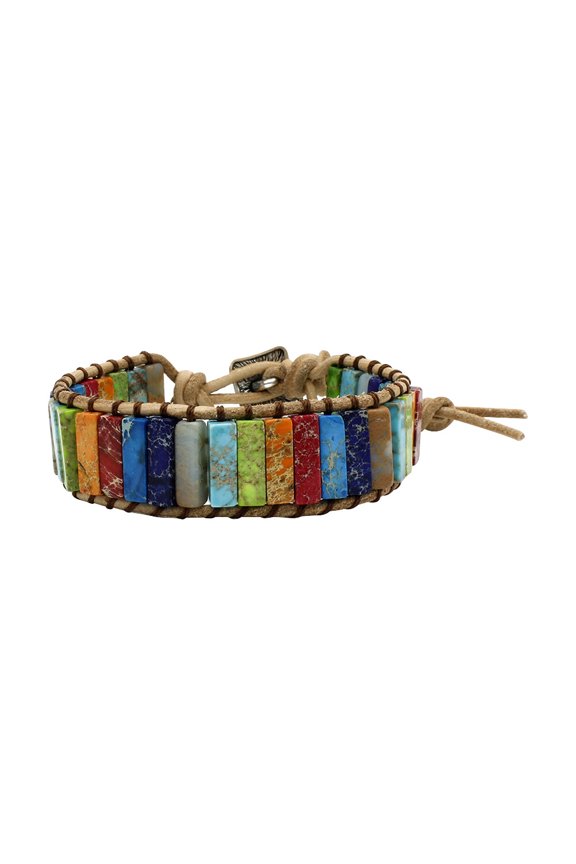 Handmade Bohemian Knitted Bracelet, Multi-Color Lightweight Wrist Accessory for Everyday Wear