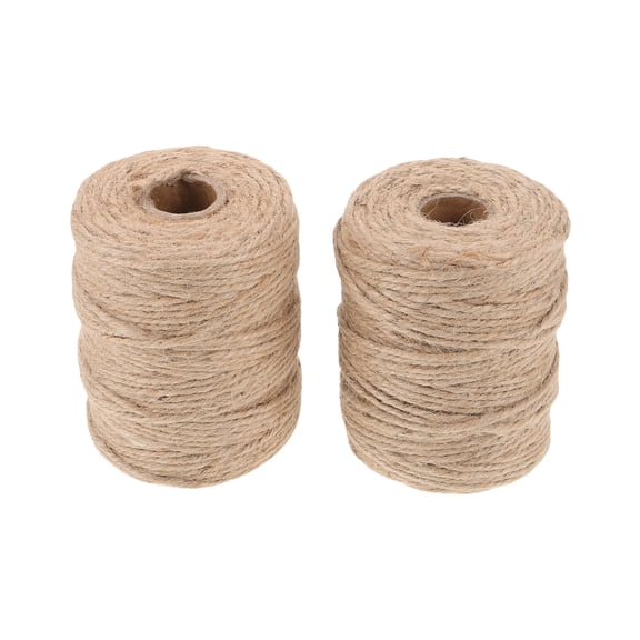 LOLIPPYY Handmade Light Brown Jute Twisted String Rope for Crafting, Garden Wrapping, Tying and Grip Use
