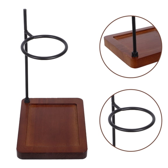 LOLIPPYY Handmade Wood Coffee Filter Holder Easy to Clean Coffee Stand
