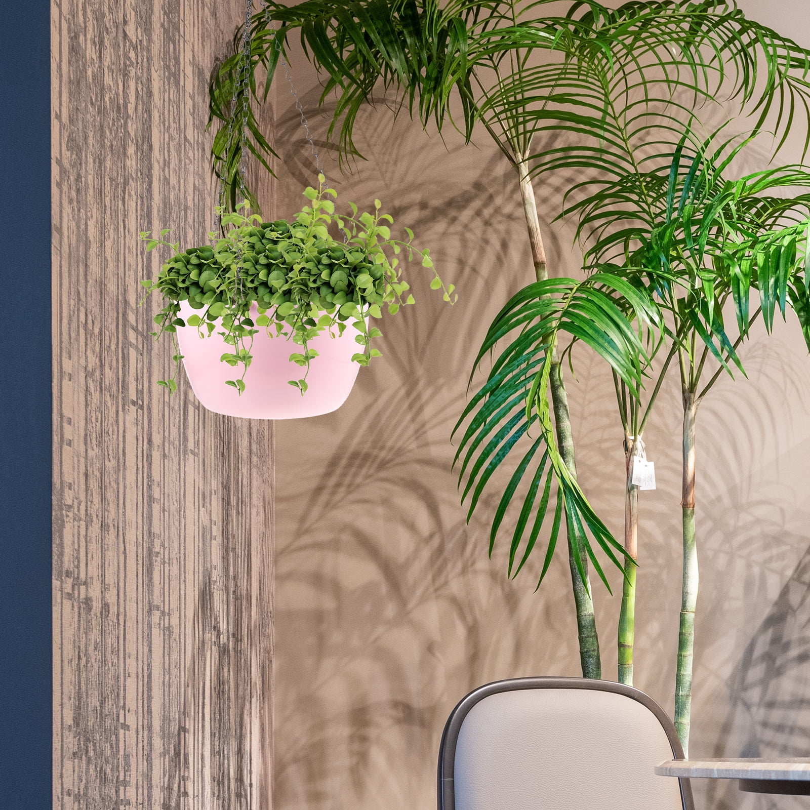 LOLIPPYY Hanging Planter Pot for Hydroponic Plants, Indoor Outdoor Garden Decor, Balcony Flower Pot, Plant Growth Support