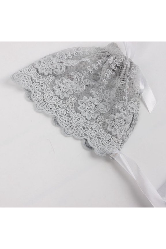 Hat For Toddler Girl With Grey Lace Adjustable 1Pcs