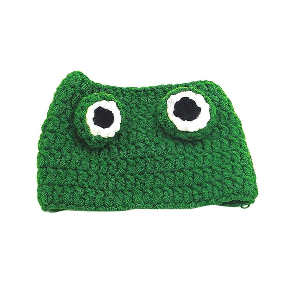 LOLIPPYY Hat for Cat Frog Shaped Green for Cats 1Pack