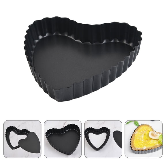 LOLIPPYY Heart Shaped Baking Pan Creative Design with Nonstick Coating 1Set