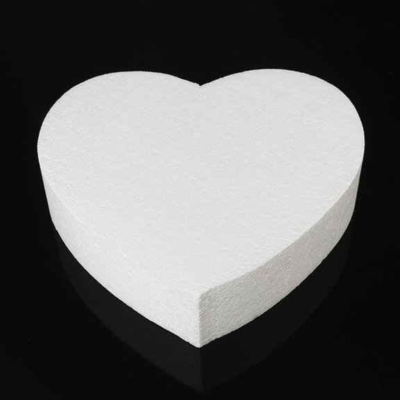 LOLIPPYY Heart Shaped Foam Cake Model for Decorating Practice and Faux