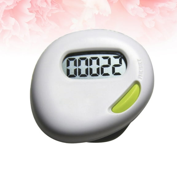 LOLIPPYY Heart Shaped Precision Pedometer White Sports Gadget Fitness Information Tool for Daily Use