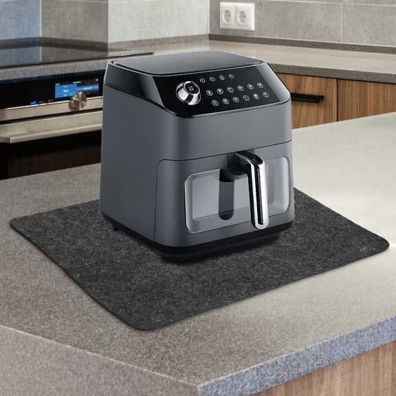 LOLIPPYY Heat Resistant Felt Placemat Dark Grey Non Slip Reusable Pot Mat for Home Use