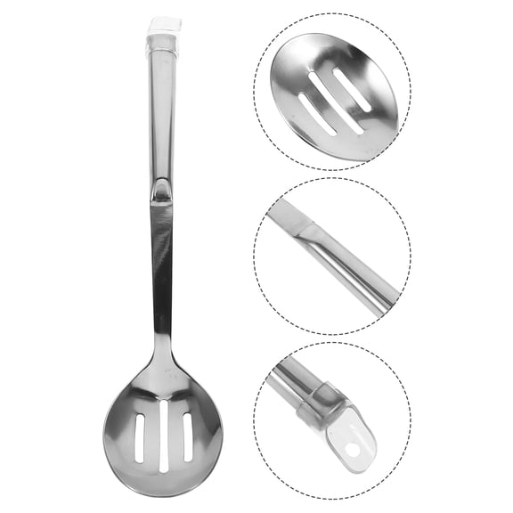 LOLIPPYY Stainless Steel Slotted Spoon Kitchen Cooking Utensil 1 Piece and