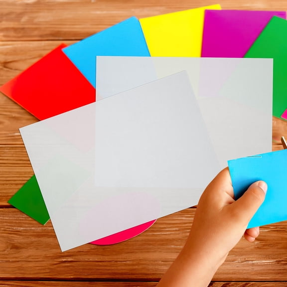 LOLIPPYY White Transparent Heat Shrink Paper Film for Crafts, Jewelry Making, Keyring Accessories and Projects