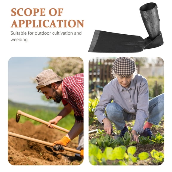 LOLIPPYY Heavy Duty Garden Hoe with Sharp Edge for Easy Soil Loosening and Weeding