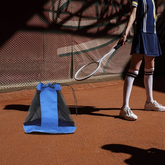 LOLIPPYY Heavy Duty Mesh Drawstring Basketball Bag with Breathable Design for Football Volleyball Gear