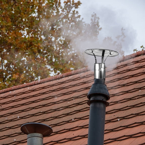 LOLIPPYY Heavy Duty Metal Chimney Rainproof Cover Easy Install Ventilation Chimney Protector