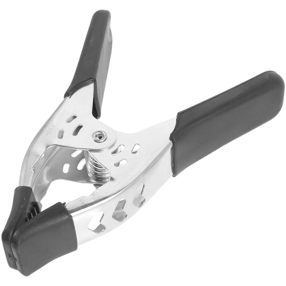 LOLIPPYY Heavy Duty Metal Spring Clamp with Comfortable Handle, Black Carpentry Clip for Woodworking and Projects