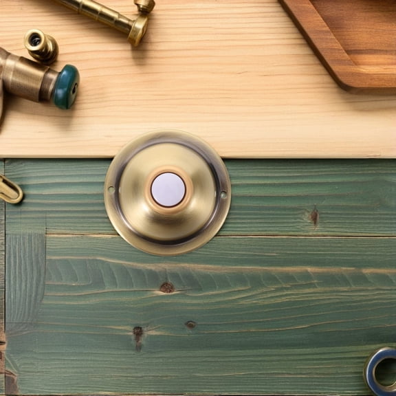 LOLIPPYY Heavy Duty Vintage Metal Doorbell Push Button Wired for Home, Office, and Indoor Outdoor Decor