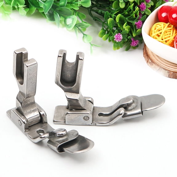 LOLIPPYY Hem Foot for Sewing Machine Stainless Steel Silver Pressing Tool 1 Set for Sewing Enthusiasts Back to School