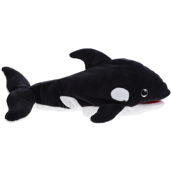 LOLIPPYY Cute Whale Hand Puppet Black Soft Cotton Material 1 Piece 12.6x7.5x3.9 Inches for Kids Play