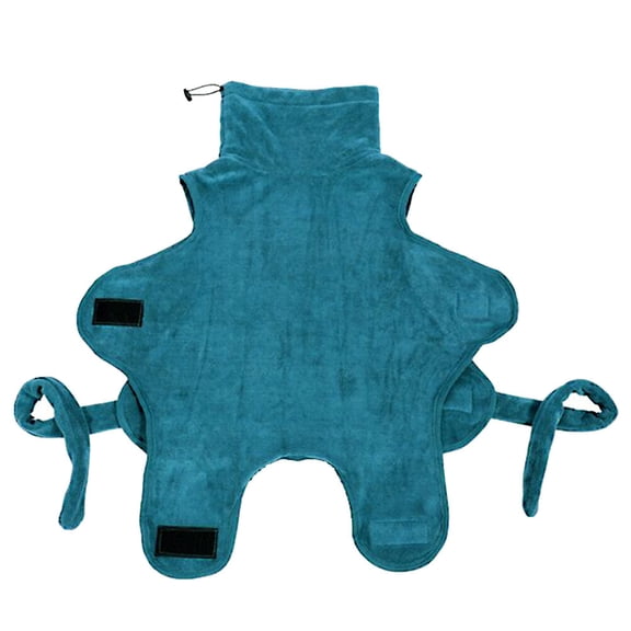 LOLIPPYY High Absorbent Pet Bathrobe with Waist Belt Quick-drying Robe Adjustable Bathrobe for Dog Puppy (Size S)
