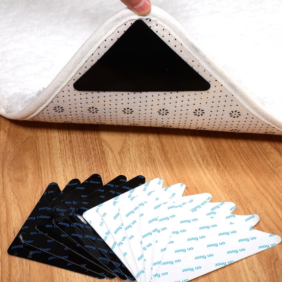 LOLIPPYY 12 Pack High Adhesive Carpet Tape for Non- Rugs, Reusable & Removable Floor Tape with Strong Grip, Assorted Colors