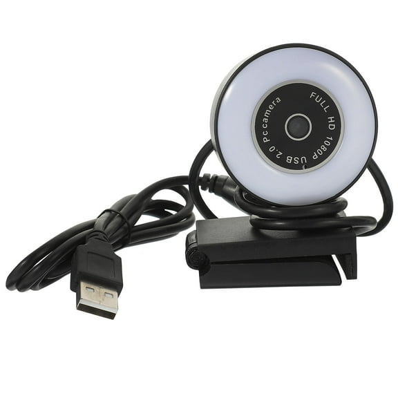 LOLIPPYY 1080P Camera with Built-in Microphone for Computer Live Streaming and Video Calls, Easy to Use, Black