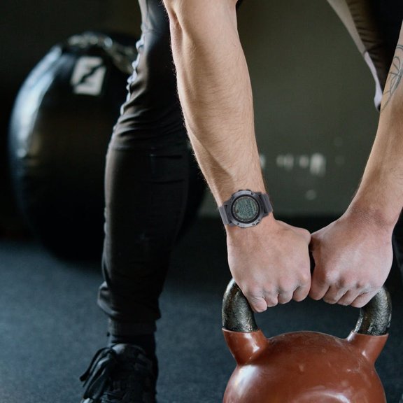 LOLIPPYY High Grade Black Soccer Referee Watch with Digital Stopwatch and Countdown Timer
